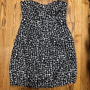 White House Black Market strapless bubble dress